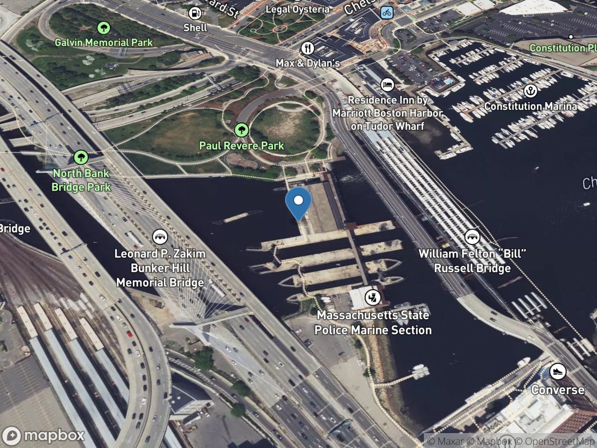 Charles River, New Charles River DAM at Boston, MA location