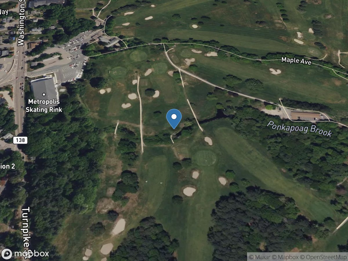 Ponkapoag Brk Upstream Rt 138,NR Canton, MA location