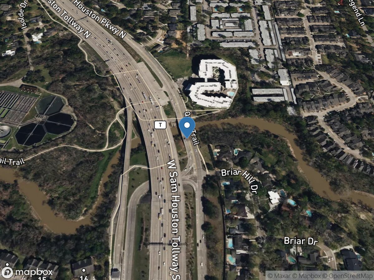 Buffalo Bayou at West Belt Dr, Houston, TX location