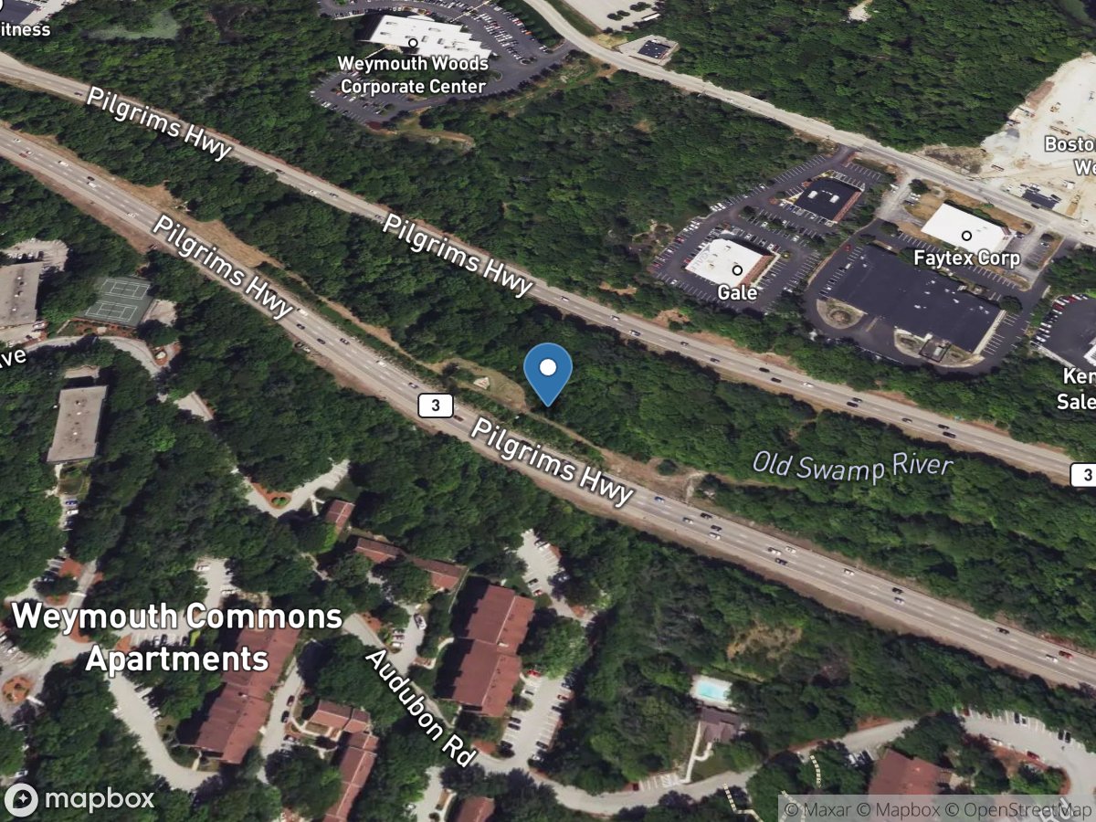 Old Swamp River near South Weymouth, MA location