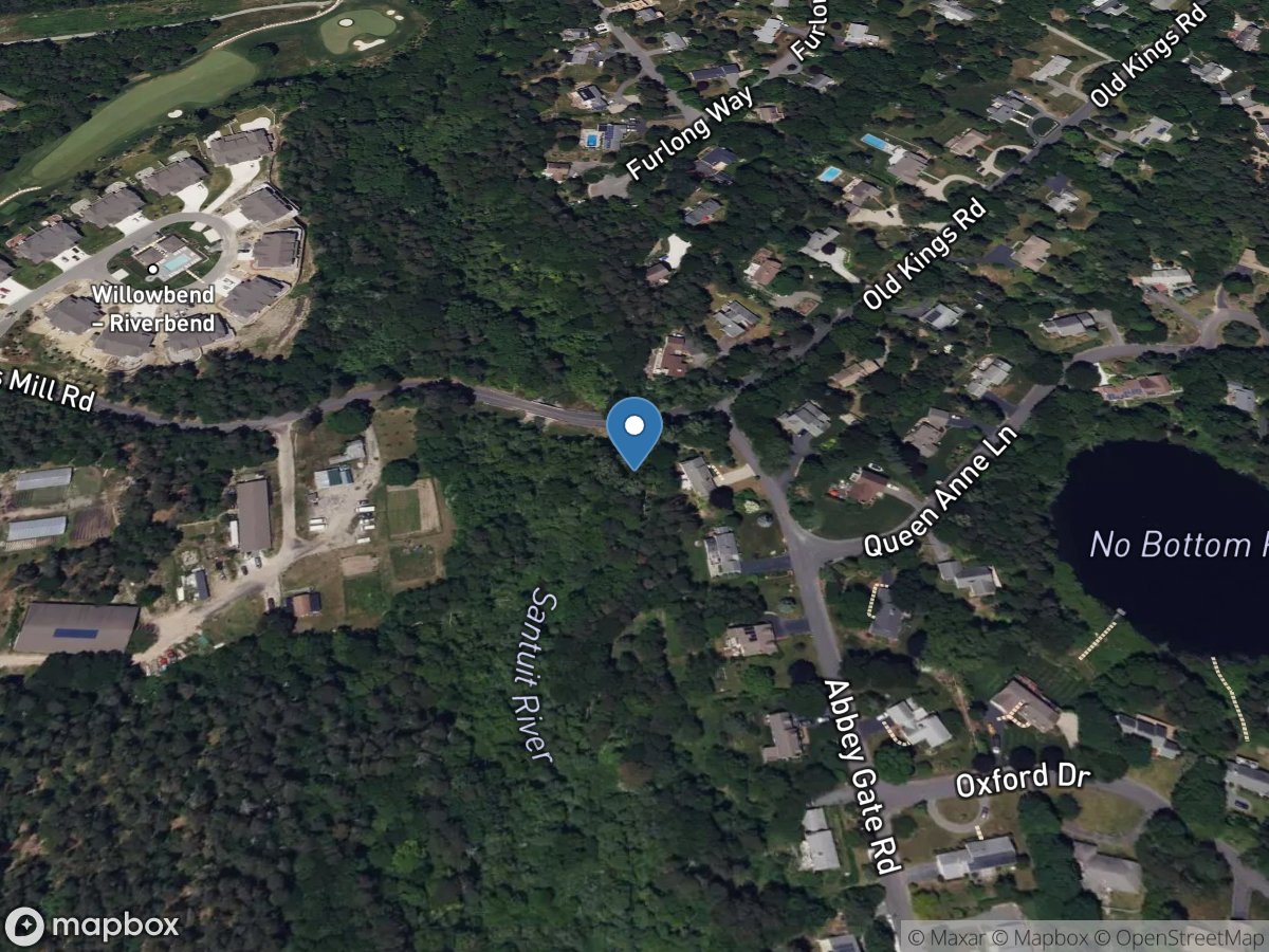 Santuit River at Old Kings Road at Santuit, MA location