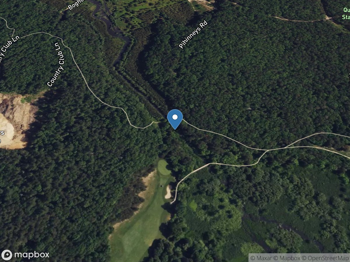 Quashnet R. 0.6 MI Ds of Johns Pond near Mashpee, MA location