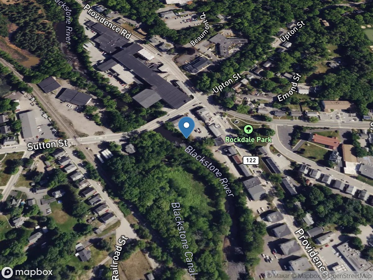 Blackstone River at Northbridge, MA location