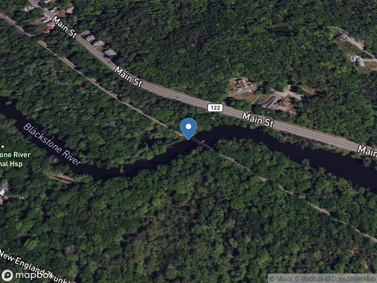 Blackstone River at Millville, MA location