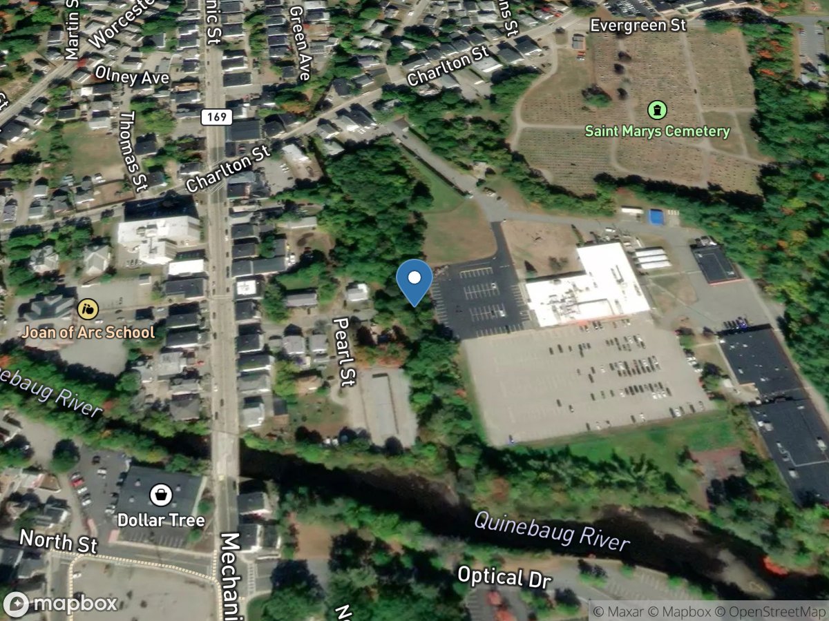 Cady Brook at Violet Avenue at Southbridge, MA location