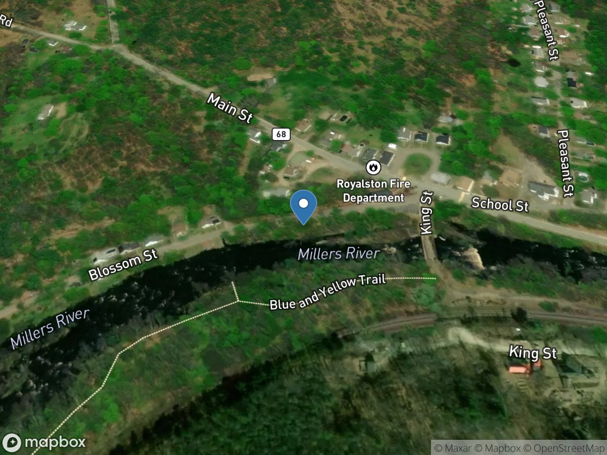 Millers River at South Royalston, MA location