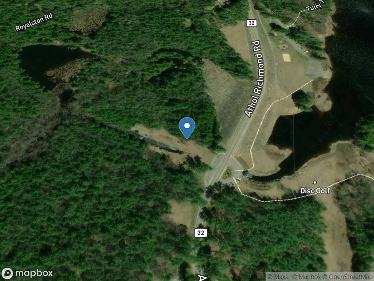 East Branch Tully River near Athol, MA location