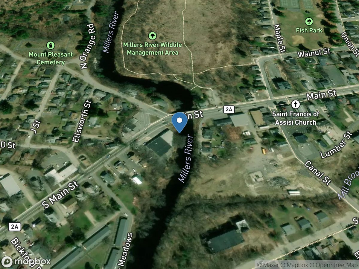 Millers River at Athol, Mass. location