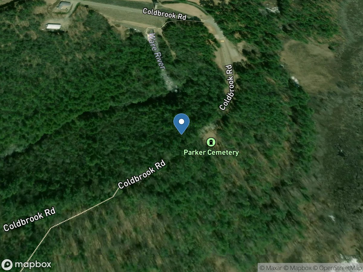 Ware River near Barre, MA location