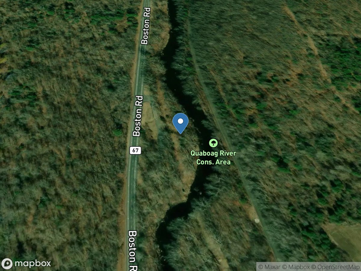 Quaboag River at West Brimfield, MA location