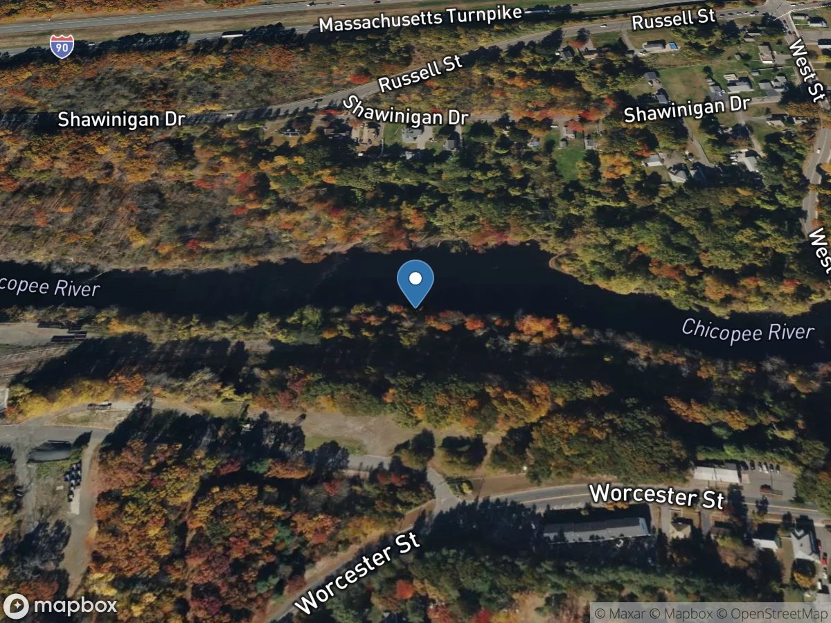 Chicopee River at Indian Orchard, MA location