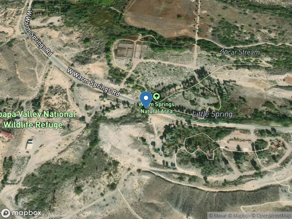 Warm Spgs West near Moapa, NV location