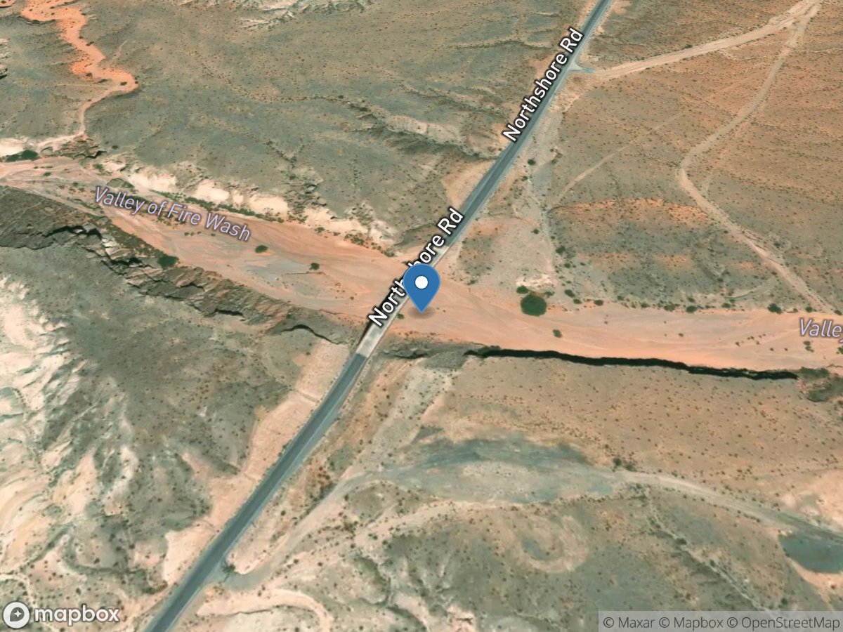 Valley of Fire Wash near Overton, NV location