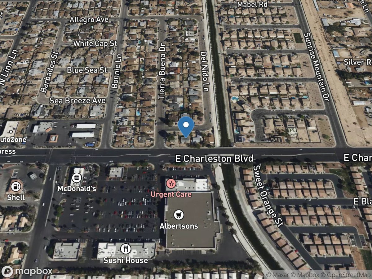 Sloan Channel at Charleston Boulevard near Las Vegas, NV location