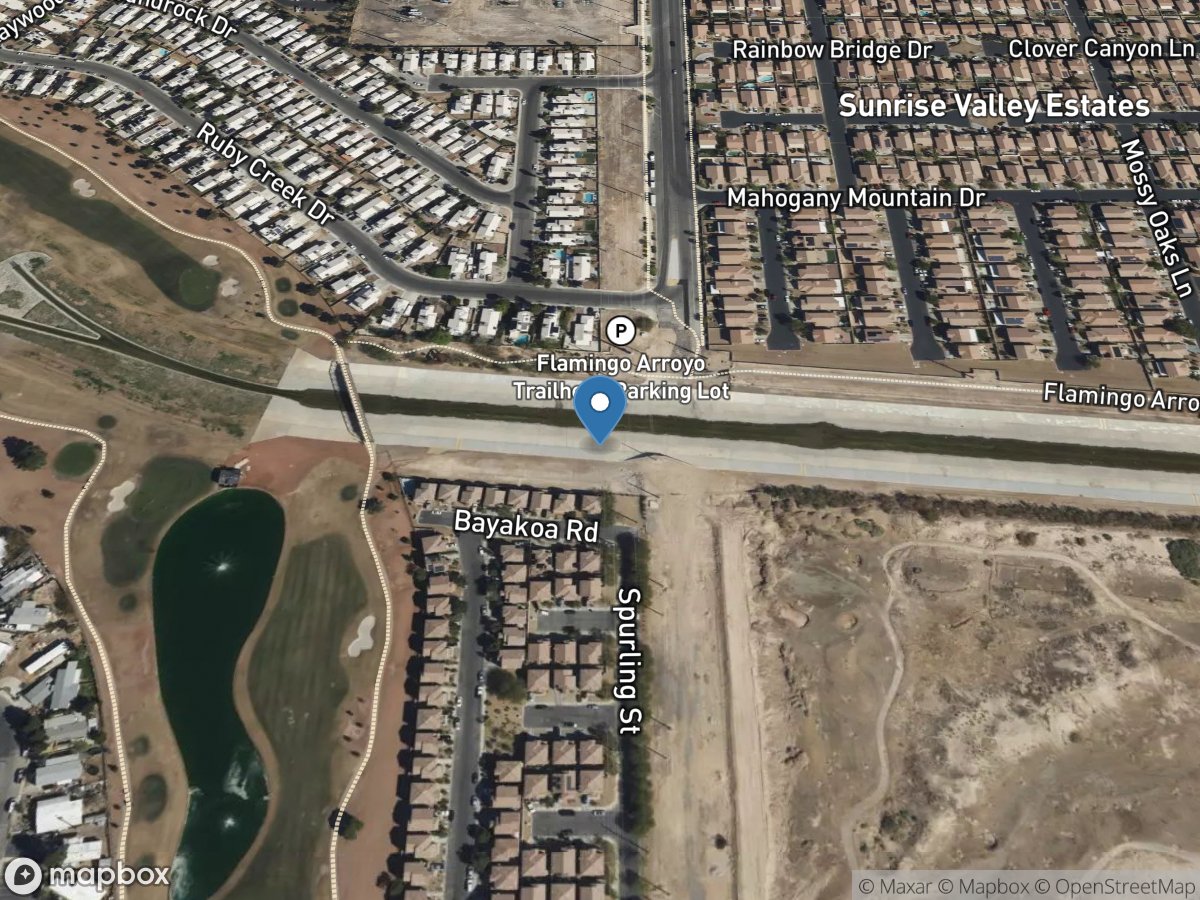 Lv Wash below Flamingo Wash Confl near Las Vegas, NV location