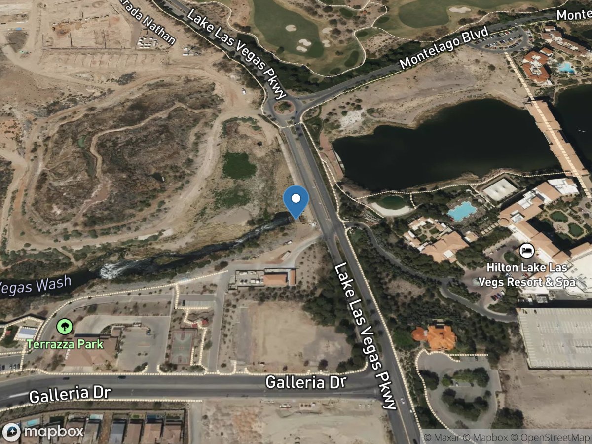 Las Vegas Wash Overflow at Lake Las Vegas Inlet location