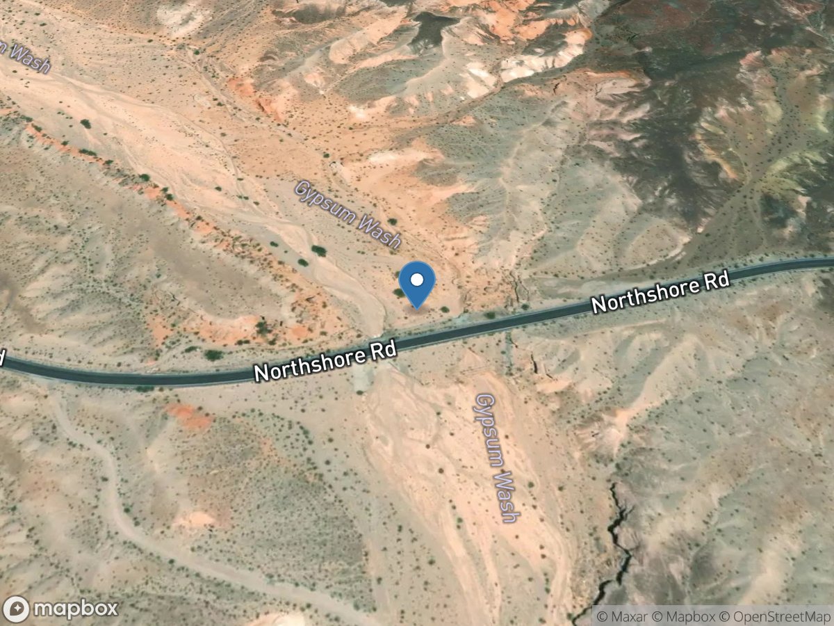 Gypsum Wash at Northshore Road near Las Vegas Bay, NV location