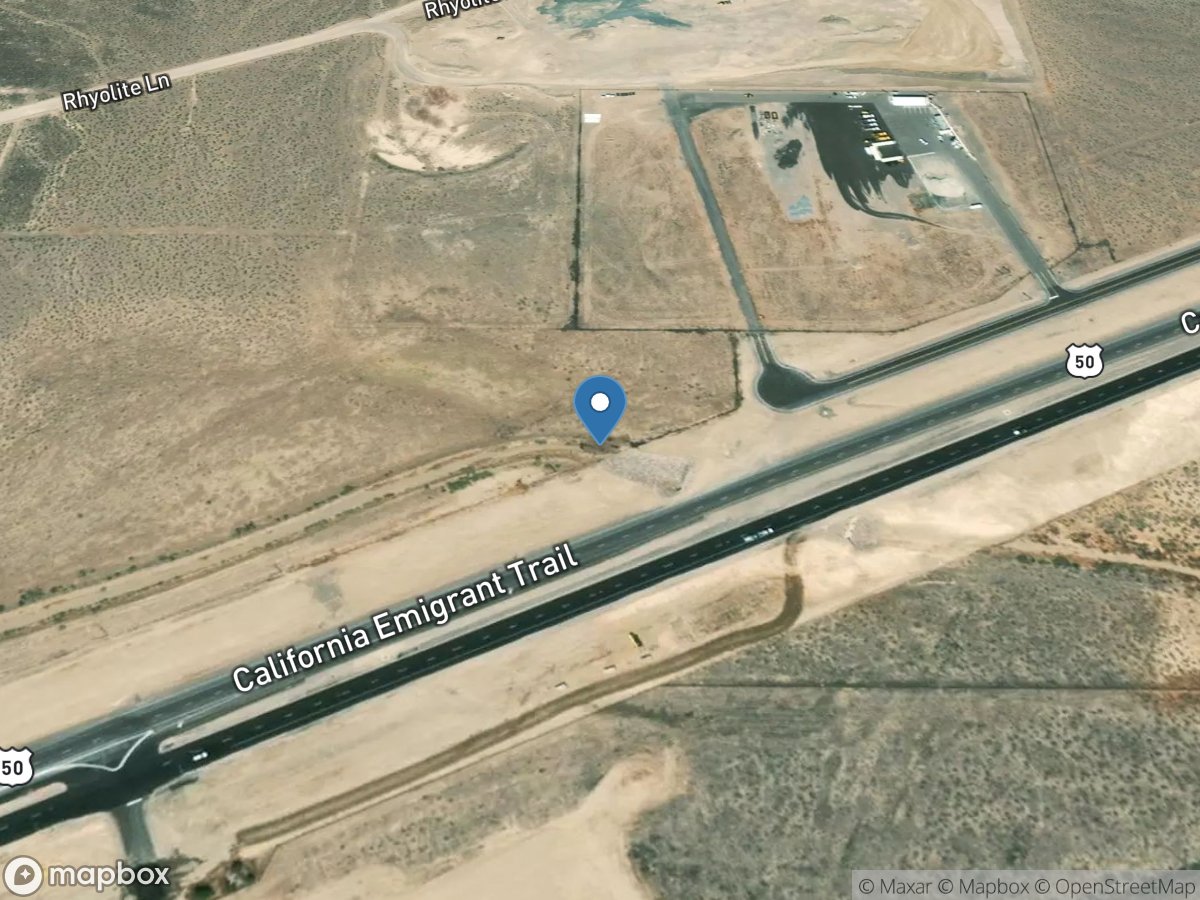 Ramsey Cyn Wash at Highway 50 at Silver Springs, NV location