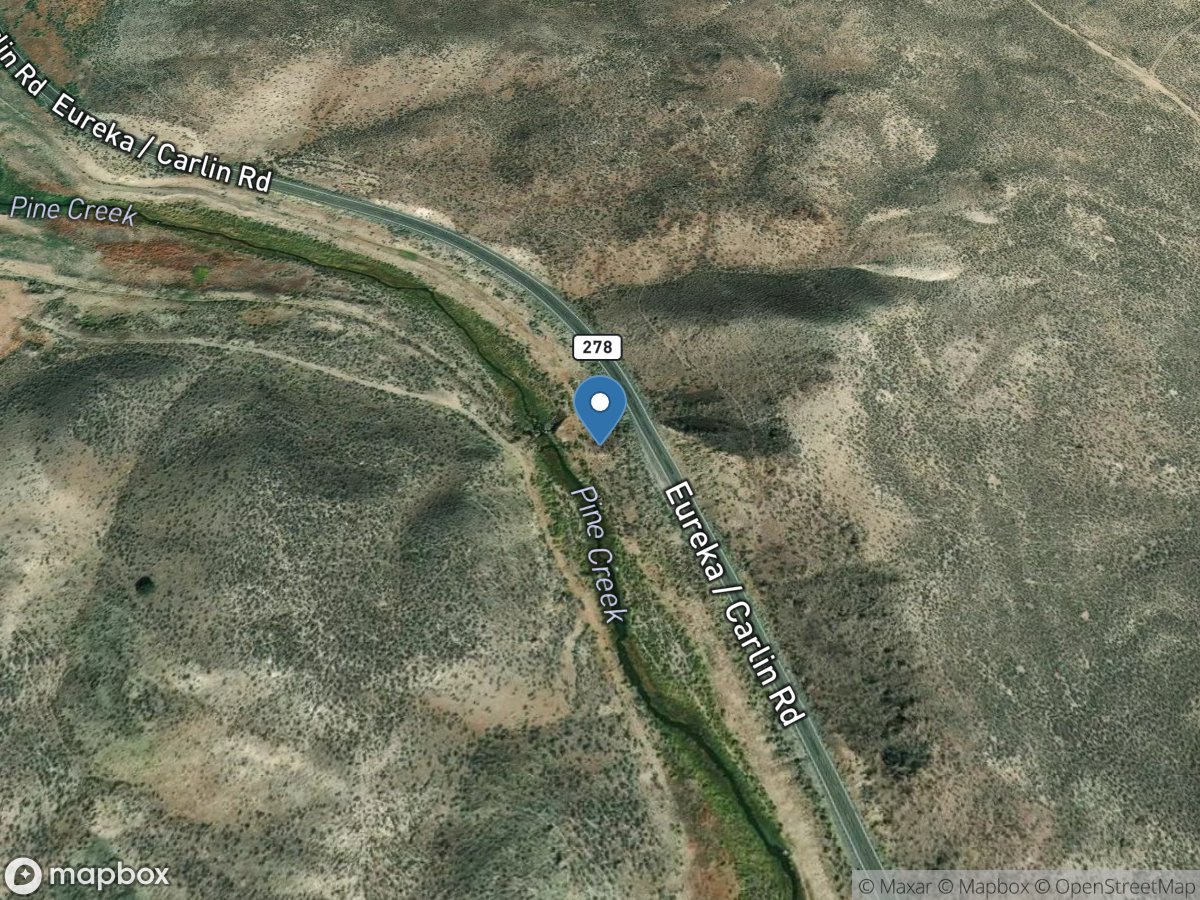 PINE Creek Near PALISADE, NV location