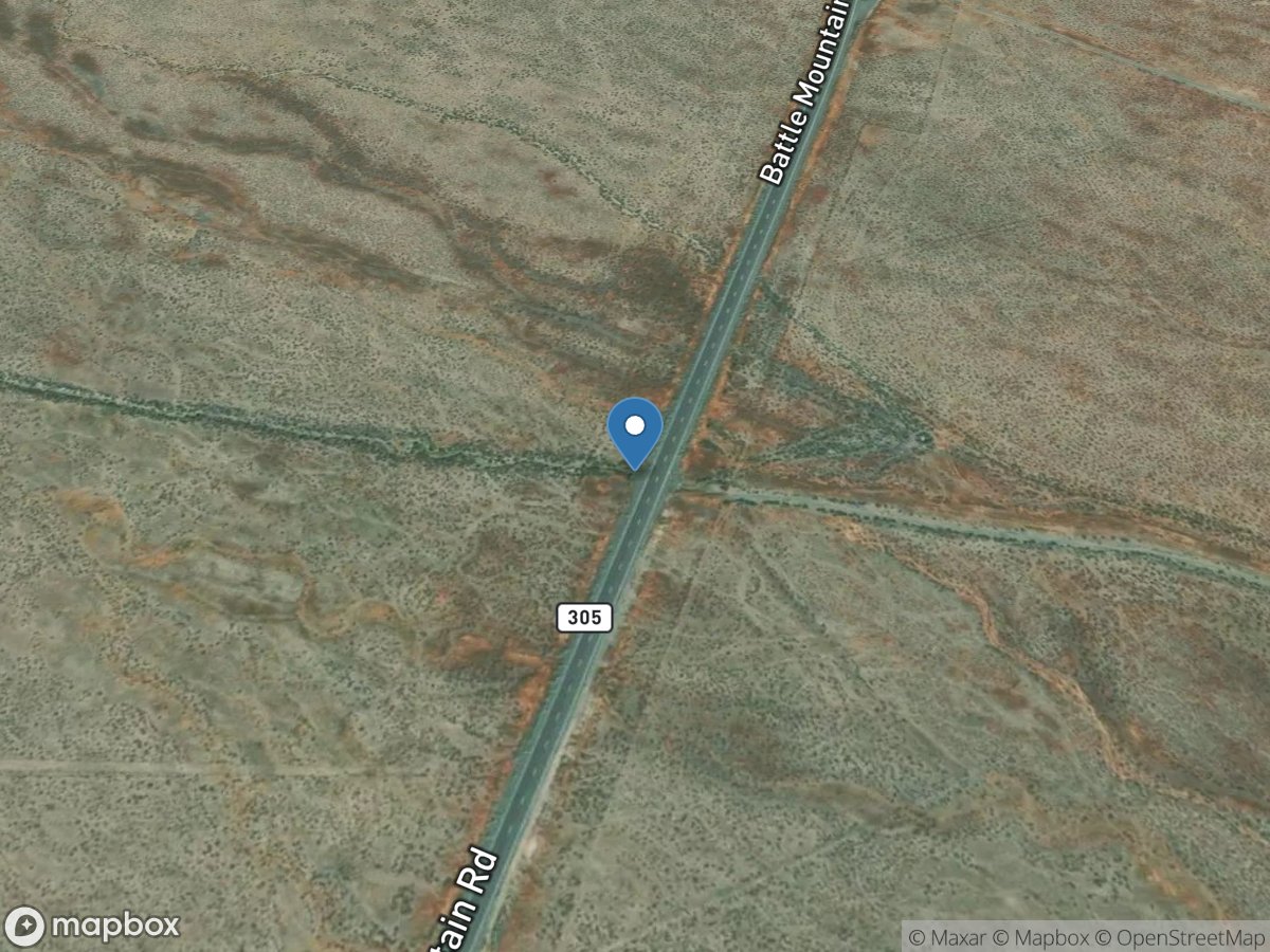 Mill Creek North Channel near Battle Mountain, NV location