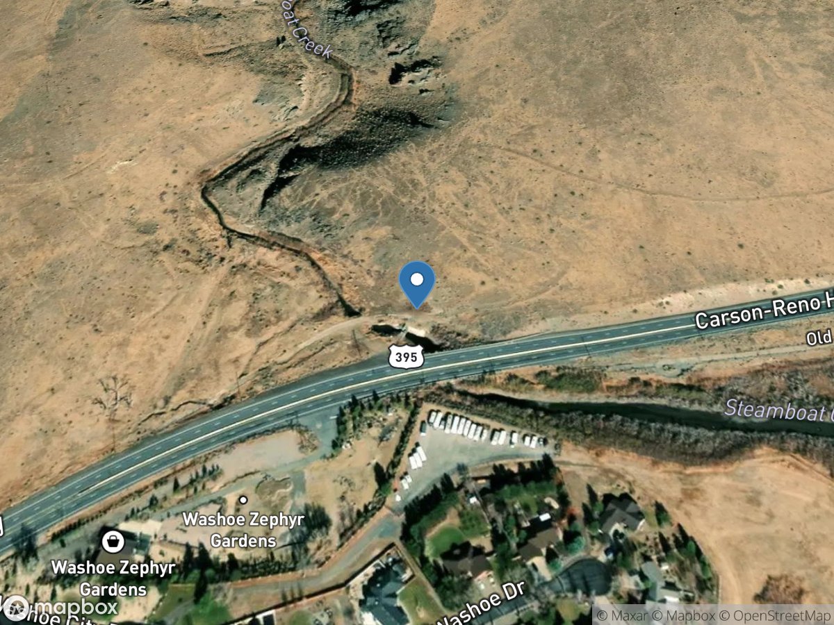 Steamboat Creek at Washoe Lake DAM at New Washoe City location