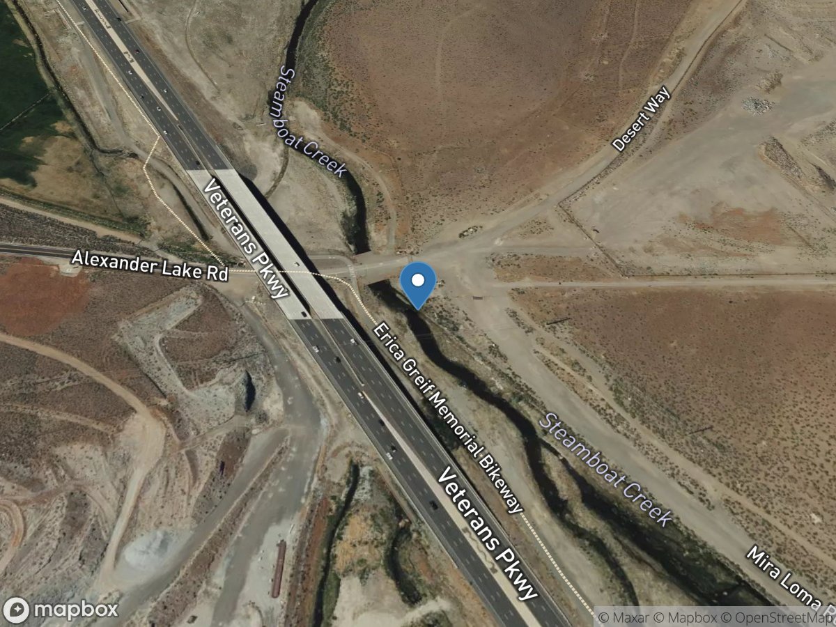 Steamboat Creek at Short Lane at Reno, NV location