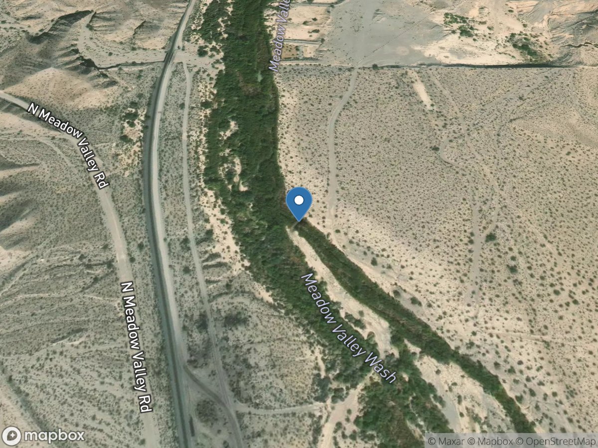 Meadow Valley Wash 1 Mile above Farrier, NV location