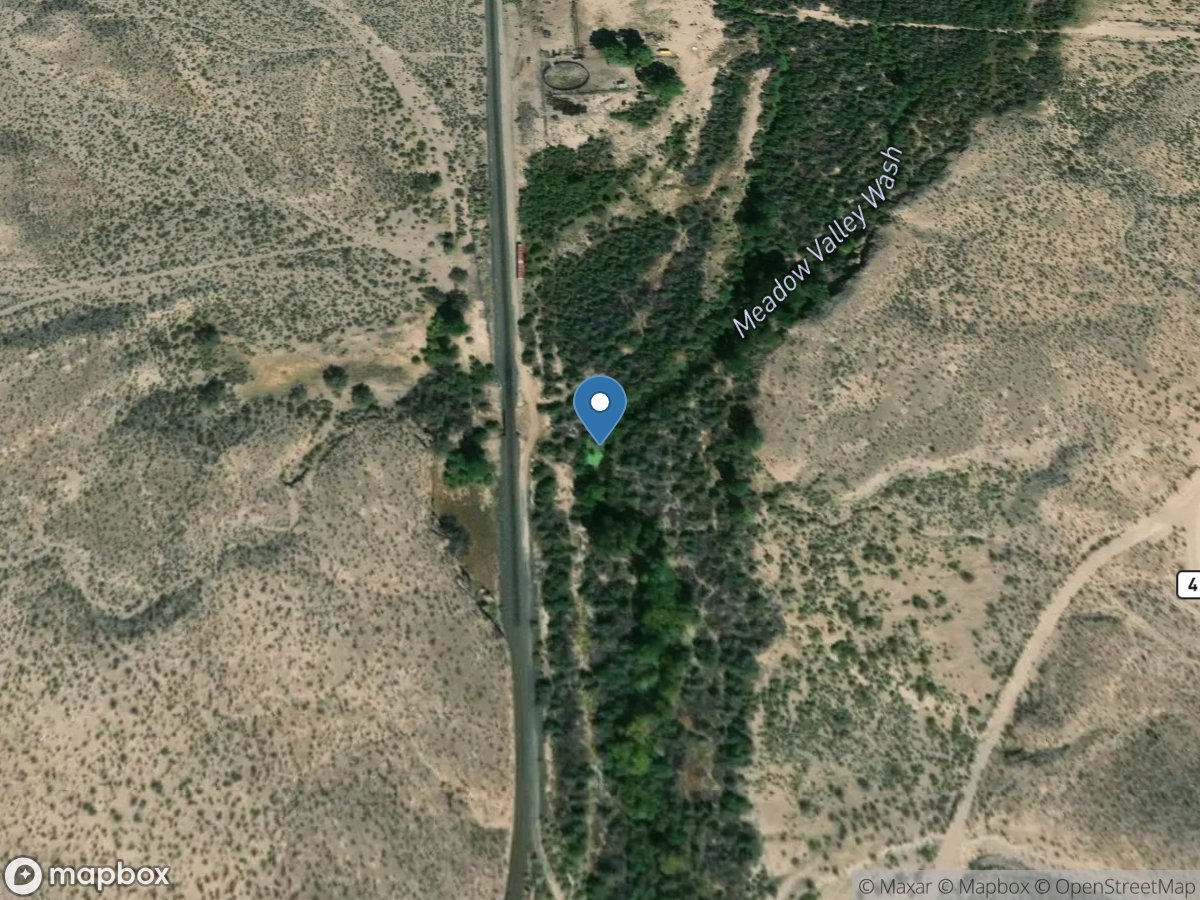 Meadow Valley Wash 1 Mile above Carp, NV location