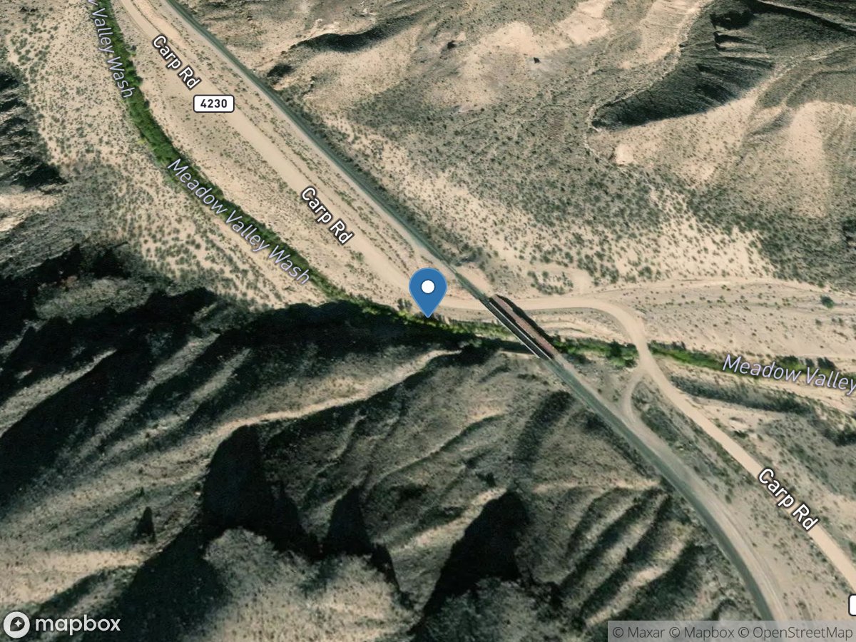 Meadow Valley Wash above Leith, NV location