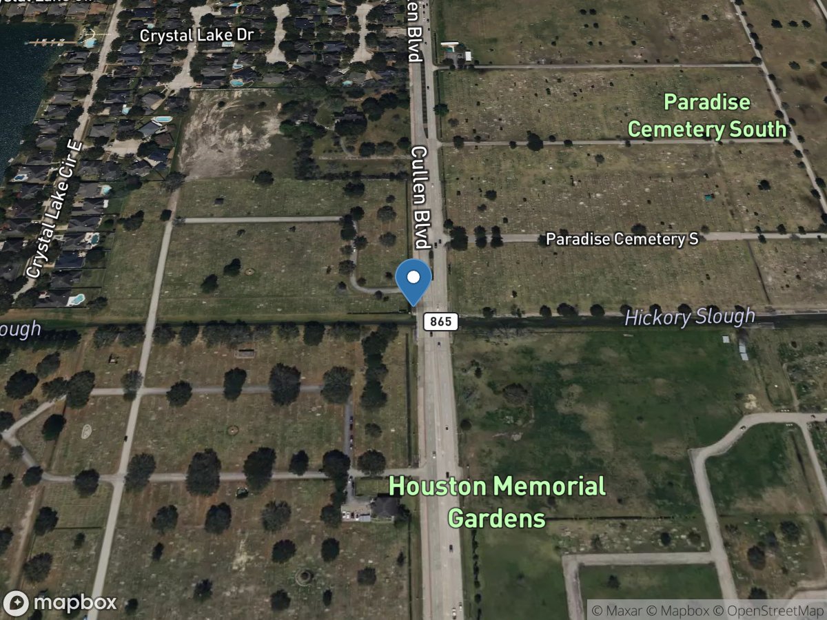 Hickory Sl at FM 865 near Pearland, TX location