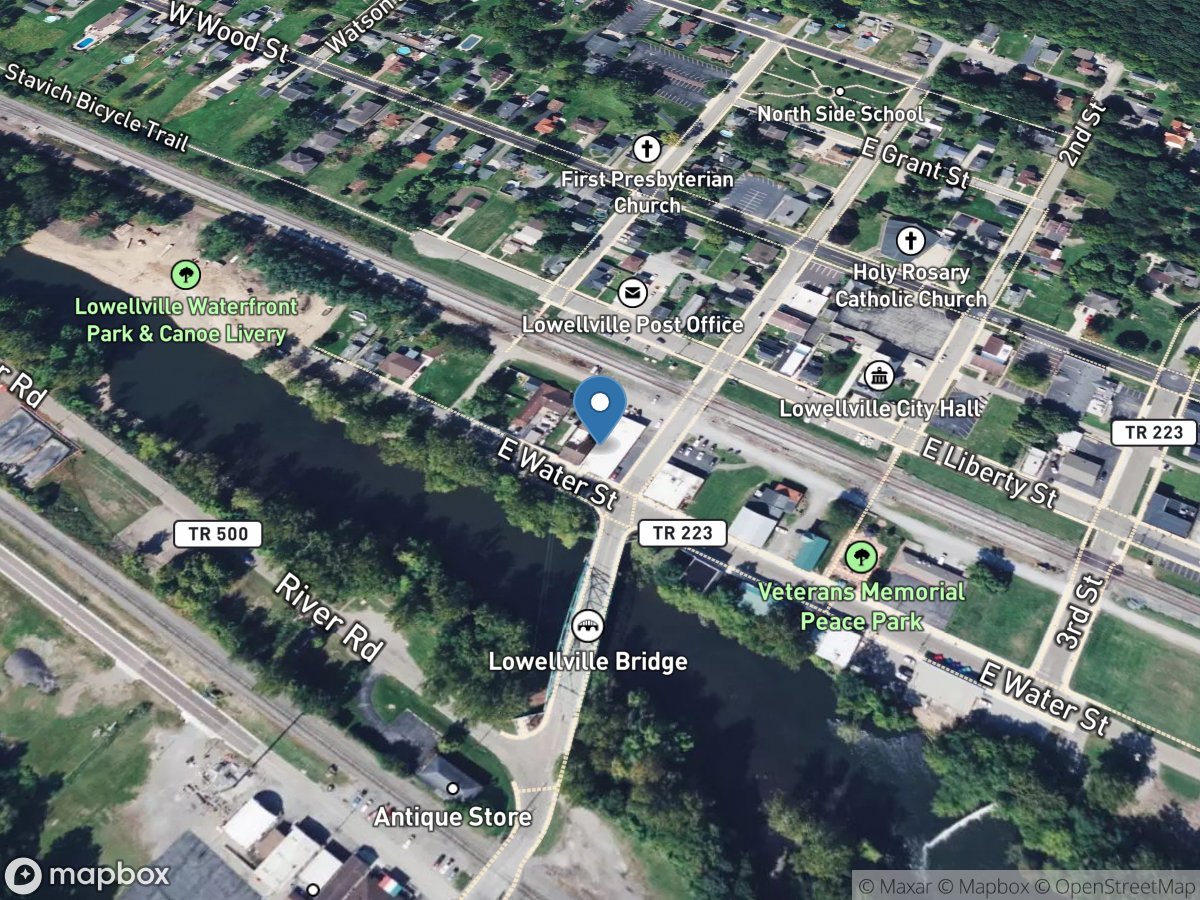 Mahoning River at Lowellville OH location