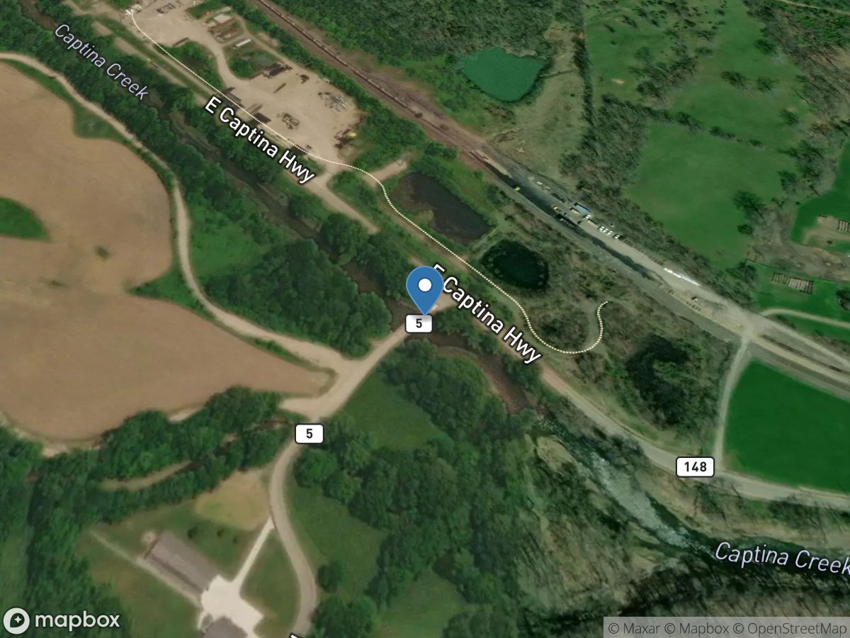 Captina Creek below Armstrong Mills OH location