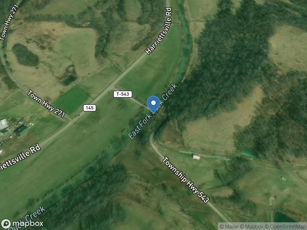 East Fork Duck Creek near Harrietsville OH location