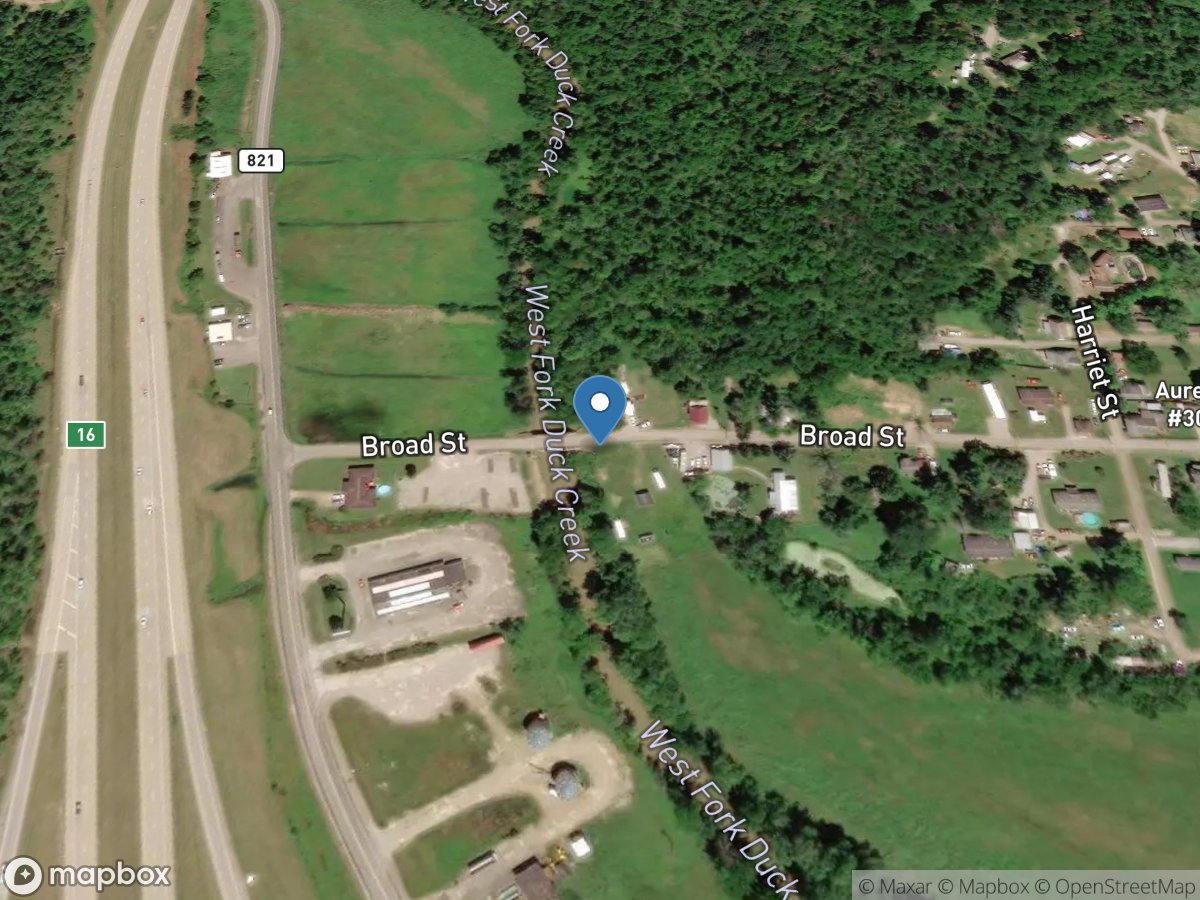 West Fork Duck Creek at Macksburg OH location