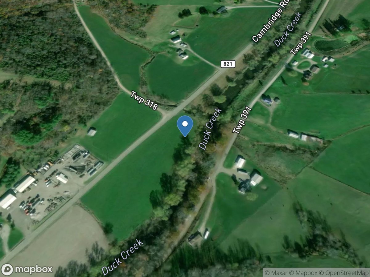 Duck Creek below Whipple OH location