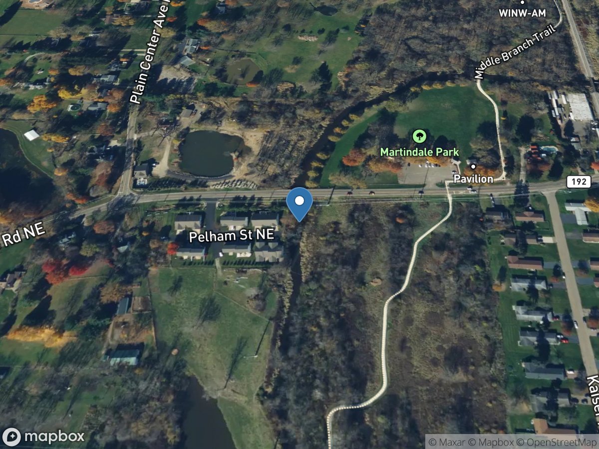 Middle Branch Nimishillen Creek at Canton OH location