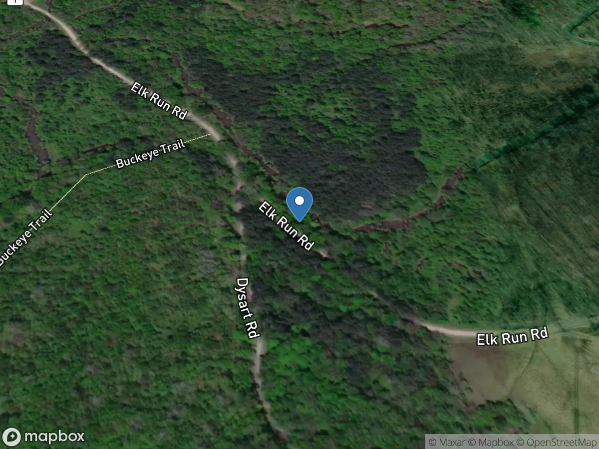 Brushy Fork above Clendening Lake OH location