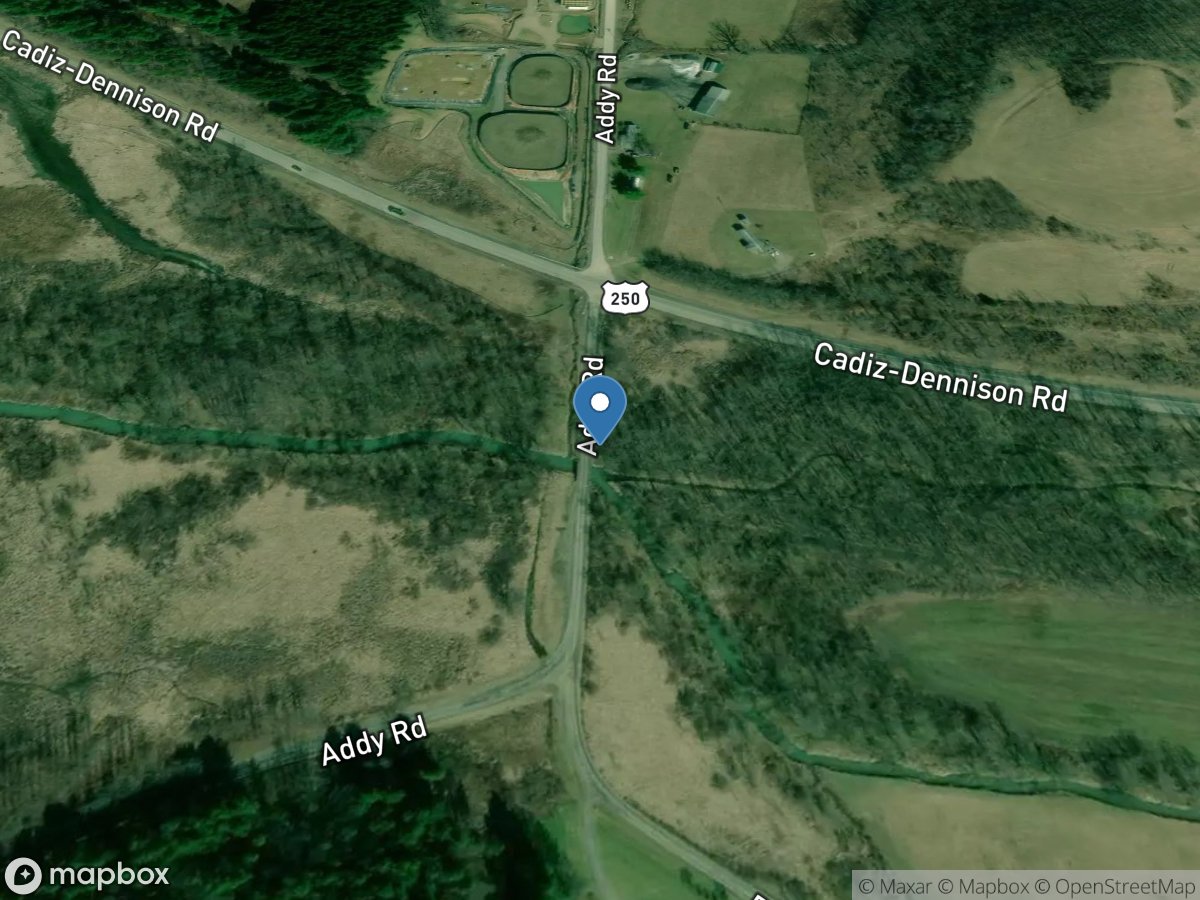 Standingstone Fork above Tappan Lake OH location