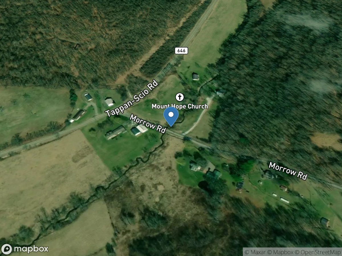 Beaverdam Run above Tappan Lake OH location