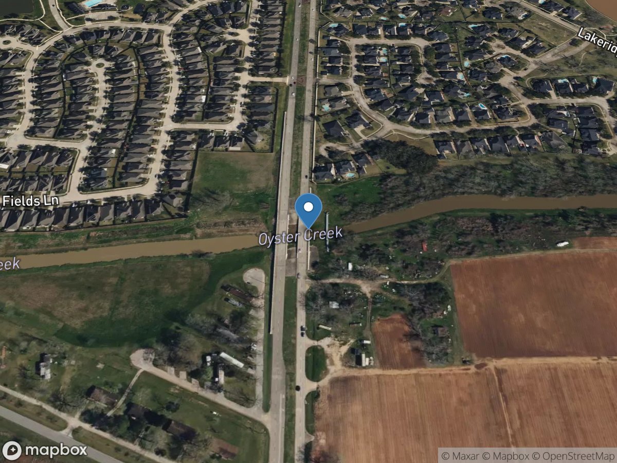 Oyster Creek at FM 1464 near Sugar Land, TX location