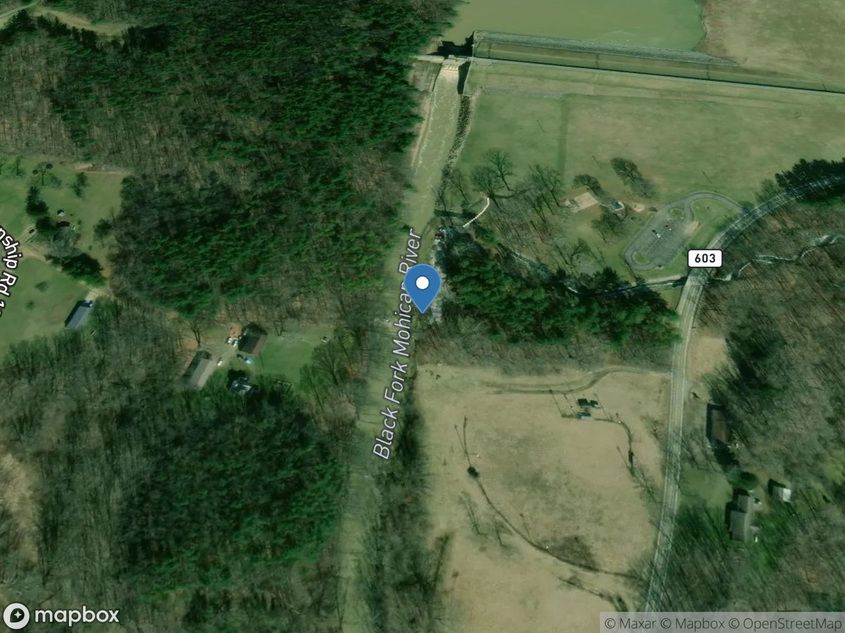 Black Fork below Charles Mill Dam near Mifflin OH location