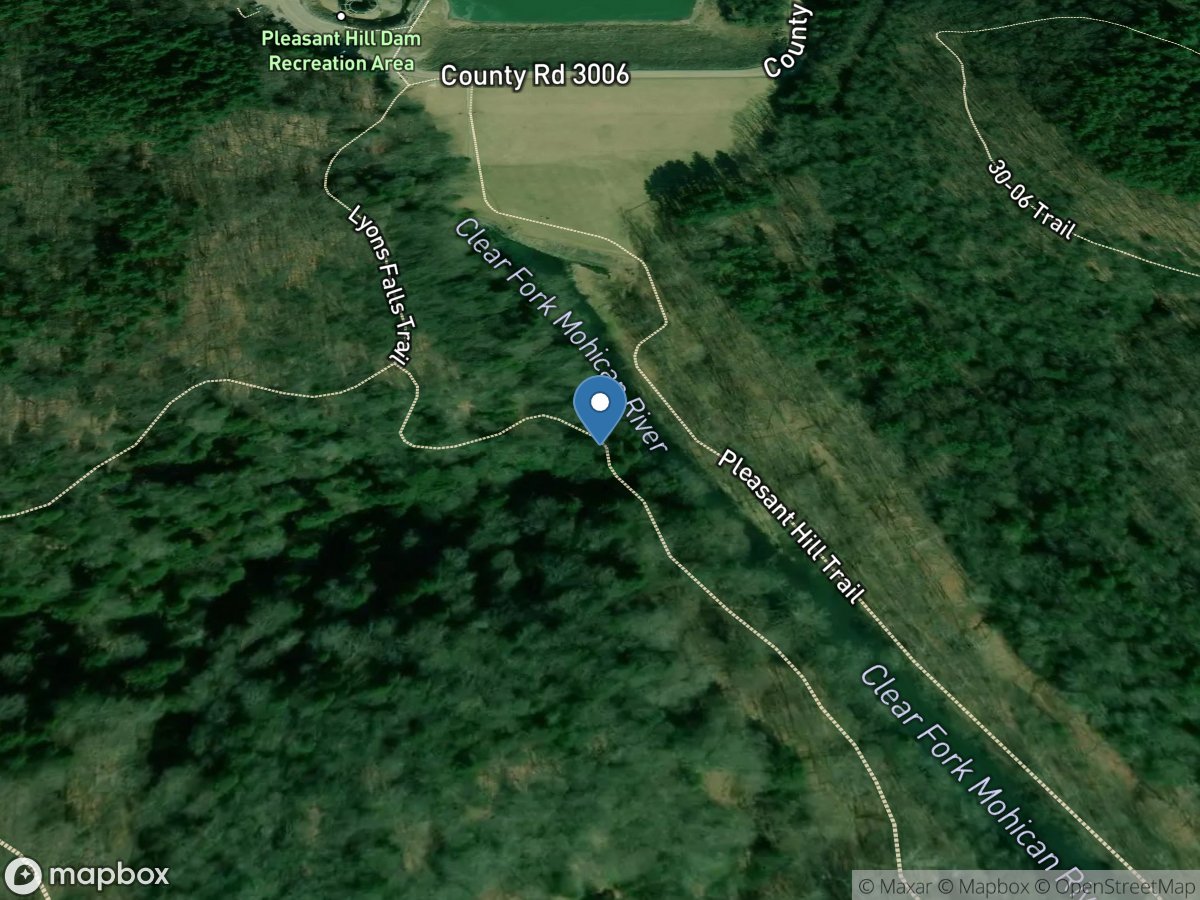 Clear Fork bl Pleasant Hill Dam near Perrysville OH location