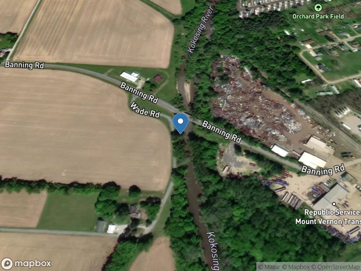 Kokosing River at Mount Vernon OH location