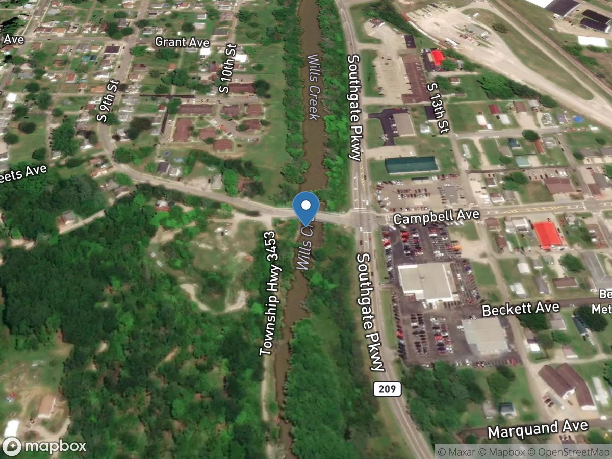 Wills Creek at Cambridge OH location