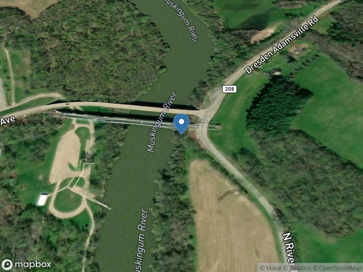 Muskingum River at Dresden OH location