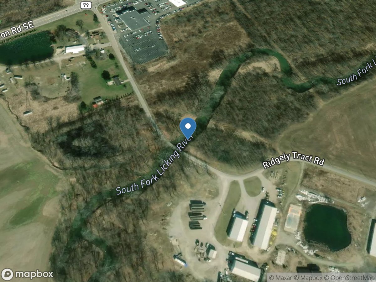 South Fork Licking River near Hebron OH location