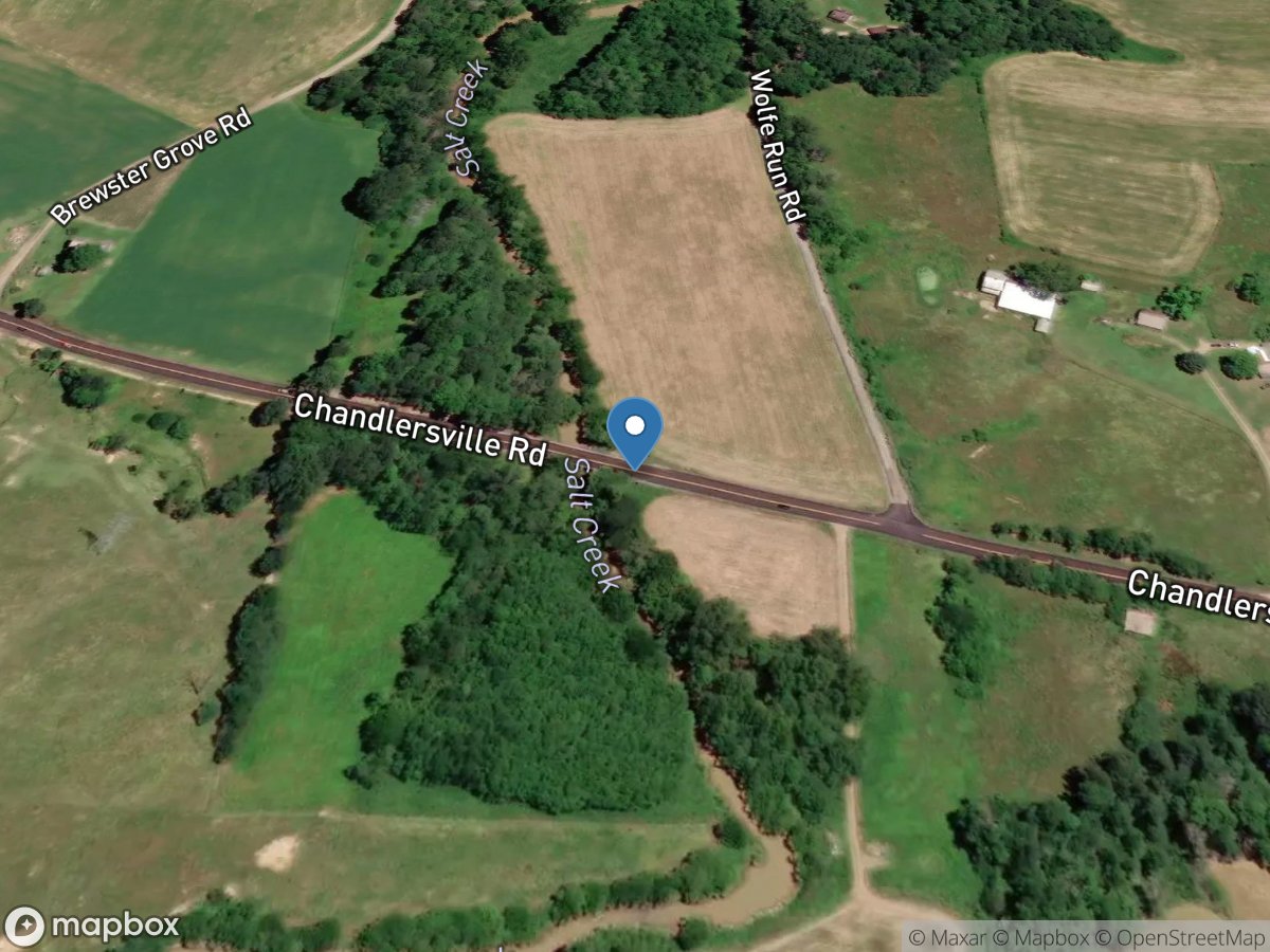 Salt Creek near Chandlersville OH location