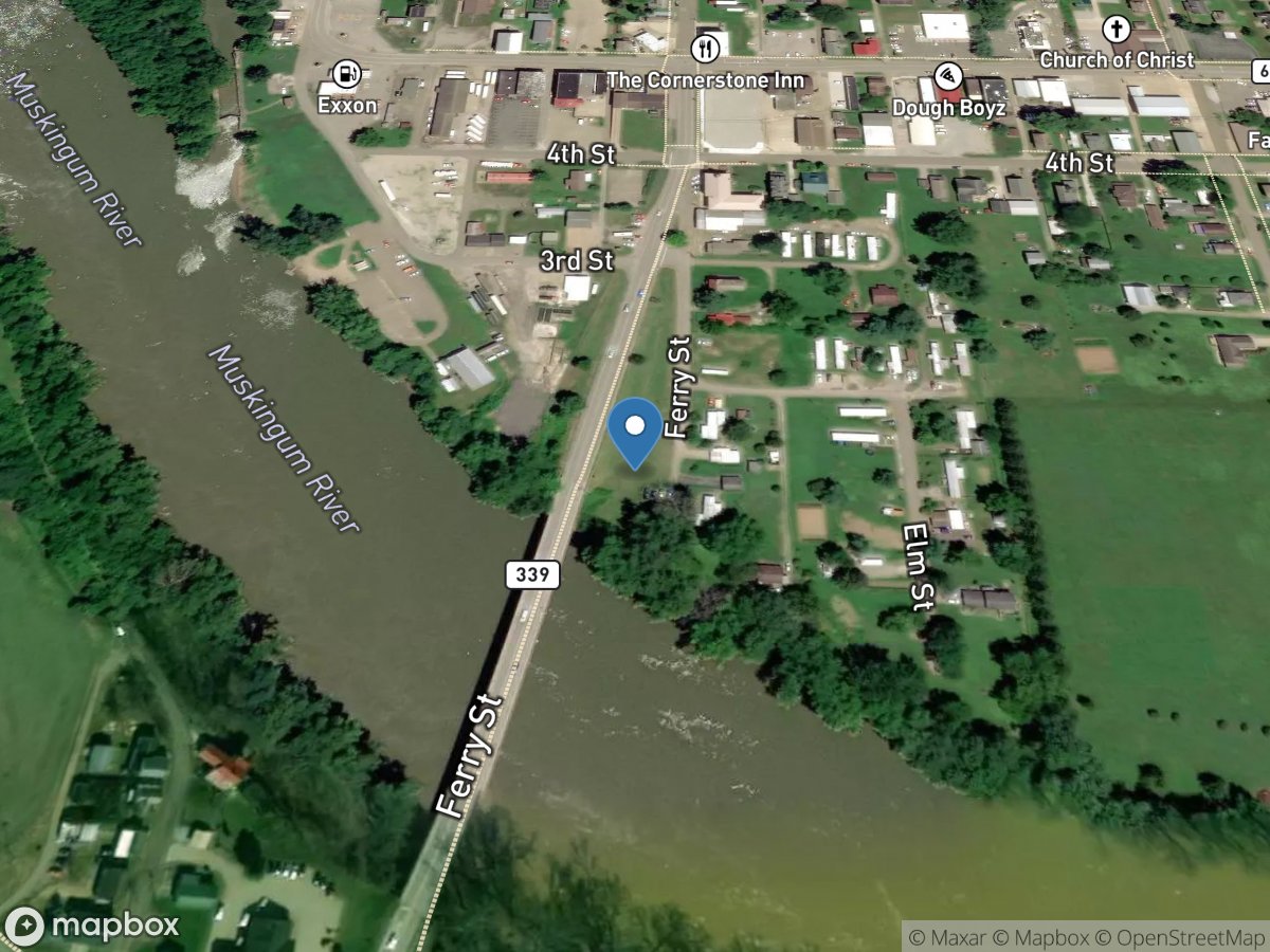 Muskingum River at Beverly OH location
