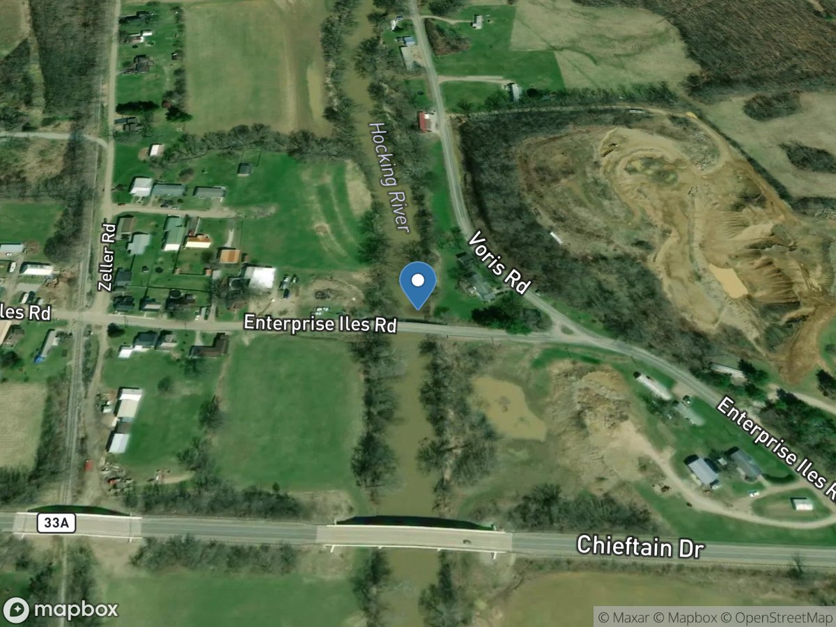 Hocking River at Enterprise OH location