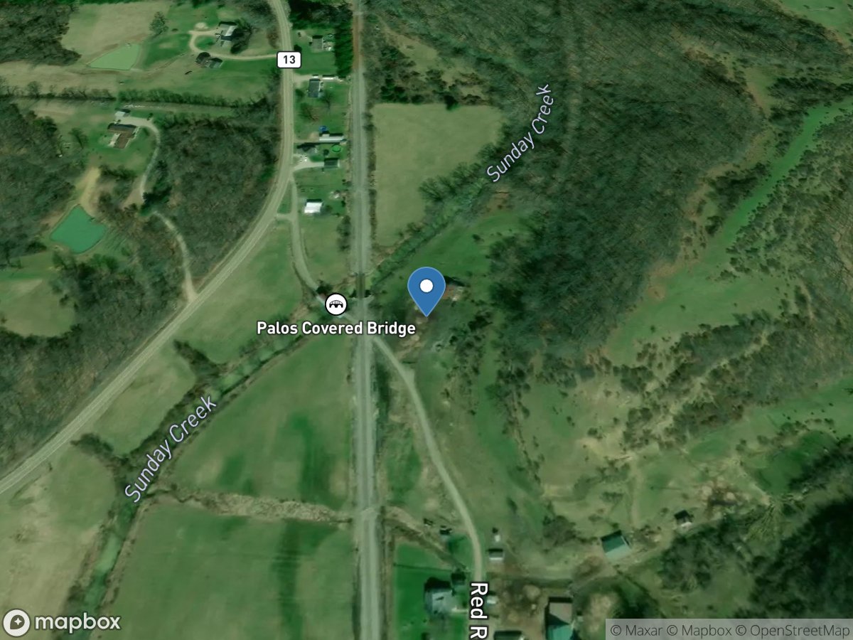 Sunday Creek near Burr Oak OH location